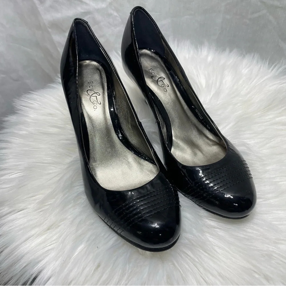 Bos & Co  Barned black short heels